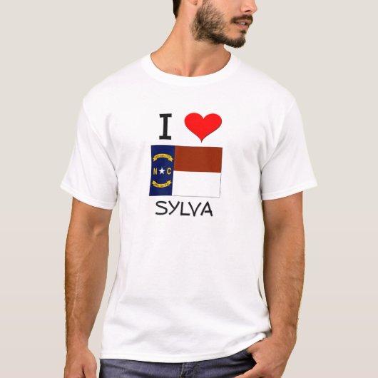 Ik hou van Sylva North Carolina T-shirt (Voorkant)