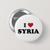 Ik hou van Syrië Ronde Button 5,7 Cm (Voorkant /achterkant)