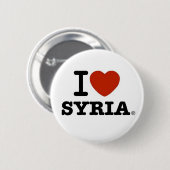Ik hou van Syrië Ronde Button 5,7 Cm (Voorkant /achterkant)