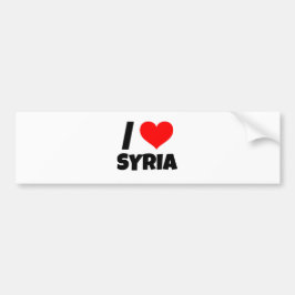 Ik hou van Syrië terwijl we van Syrië houden voor  Bumpersticker