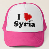 Ik hou van Syrië Trucker Pet (Voorkant)