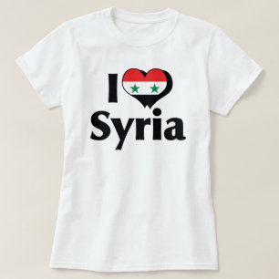 Ik hou van Syrië Vlag Shirt