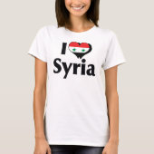 Ik hou van Syrië Vlag Shirt (Voorkant)