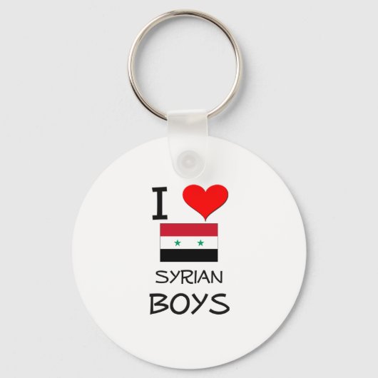 Ik hou van Syrische jongens Sleutelhanger (Voorkant)