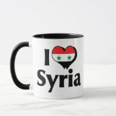 Ik hou van Syrische vlag Mok (Links)