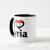 Ik hou van Syrische vlag Mok (Voorkant links)