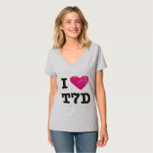 Ik hou van T7D Football shirt (Voorkant volledig)