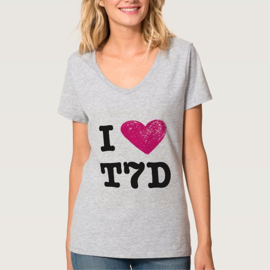 Ik hou van T7D Football shirt (Voorkant)