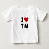 Ik hou van T N | Hart aangepaste tekst TN Tennesse (Voorkant)