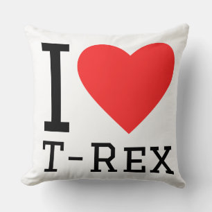Ik hou van T rex Kussen
