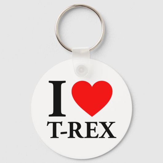 Ik hou van T - Rex Sleutelhanger (Voorkant)