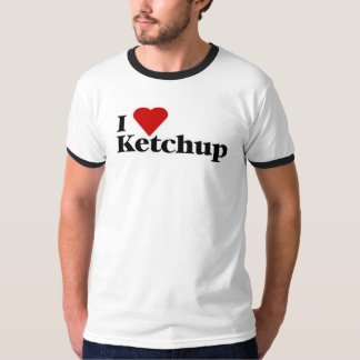 Ik hou van T-shirt met ketchup