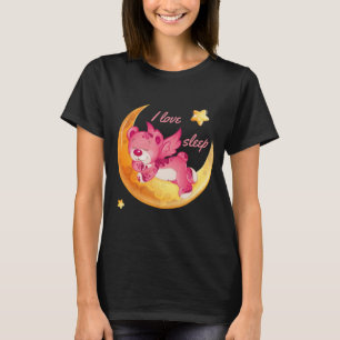 Ik hou van T-shirt slapen