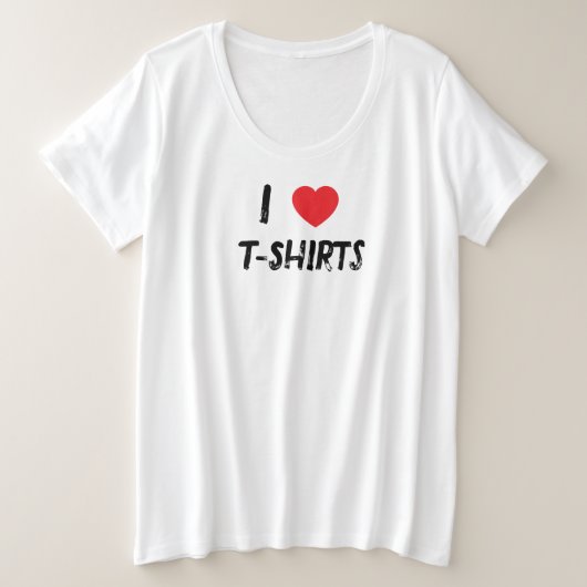 Ik hou van T-shirts (Design voorkant)