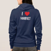 Ik hou van T-shirts met hoodies (Achterkant)