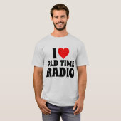 IK HOU VAN T-SHIRTS VAN OUDE RADIO (Voorkant volledig)