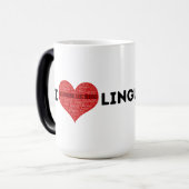 Ik hou van taalkunde, geen taal meer achter de Mok (Voorkant links)