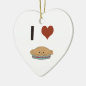 Ik hou van taart keramisch ornament (Links)