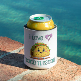 Ik hou van Taco Tuesday Blikjeskoeler