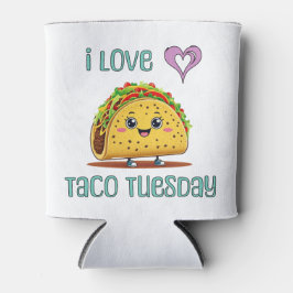 Ik hou van Taco Tuesday Blikjeskoeler