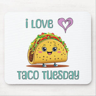 Ik hou van Taco Tuesday Muismat