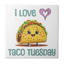 Ik hou van Taco Tuesday Tegeltje