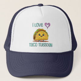 Ik hou van Taco Tuesday Trucker Pet