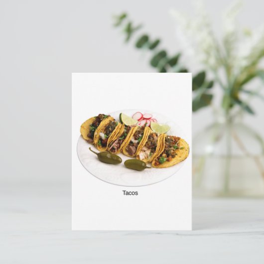 ik hou van tacos briefkaart (Staand voorkant)