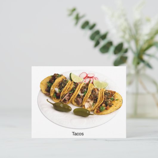 ik hou van tacos briefkaart (Staand voorkant)