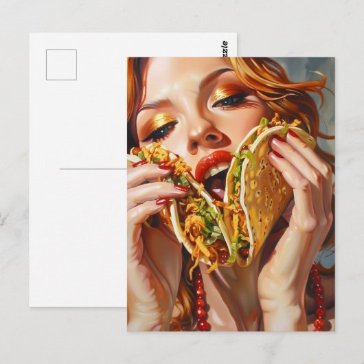 Ik hou van Tacos Briefkaart (Voorkant / Achterkant)