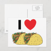 Ik hou van Tacos Briefkaart (Voorkant / Achterkant)
