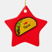 Ik hou van Tacos Keramisch Ornament (Voorkant)