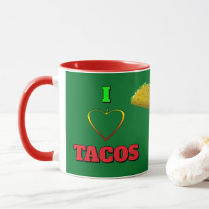 Ik hou van Tacos kleine gele Taco vrachtwagen Mok