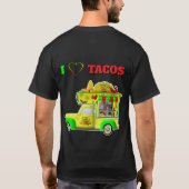 Ik hou van Tacos Little Taco Truck shirten T-shirt (Achterkant)