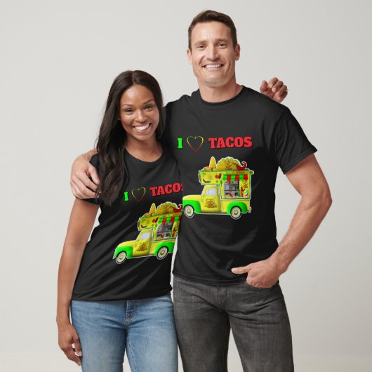 Ik hou van Tacos Little Taco Truck shirten T-shirt (Unisex)