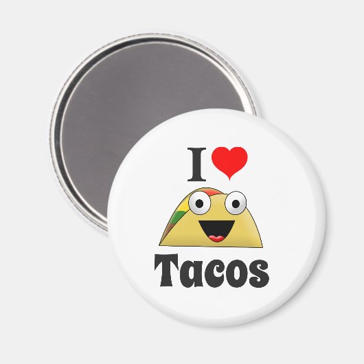 Ik hou van Tacos Magneet (Voorkant / Achterkant)