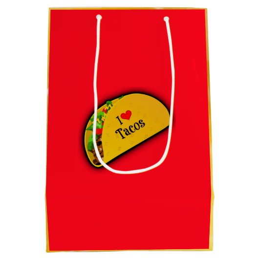 Ik hou van Tacos Medium Cadeauzakje (Achterkant)