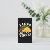 Ik hou van Tacos Mexican Food Lover Cinco De Mayo Visitekaartje (Staand voorkant)