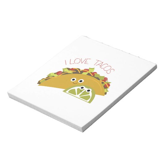 Ik hou van Tacos Notitieblok (Linkerzijde)