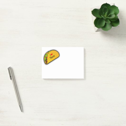 Ik hou van Tacos Post-it® Notes (Kantoor)