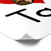 Ik hou van taco's poster (Hoek)