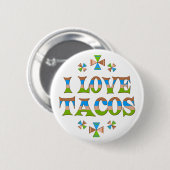 Ik hou van Tacos Ronde Button 5,7 Cm (Voorkant /achterkant)