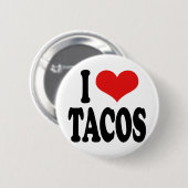Ik hou van Tacos Ronde Button 5,7 Cm (Voorkant /achterkant)
