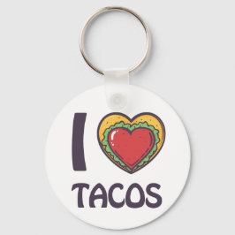 Ik hou van Tacos Sleutelhanger