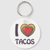 Ik hou van Tacos Sleutelhanger (Achterkant)