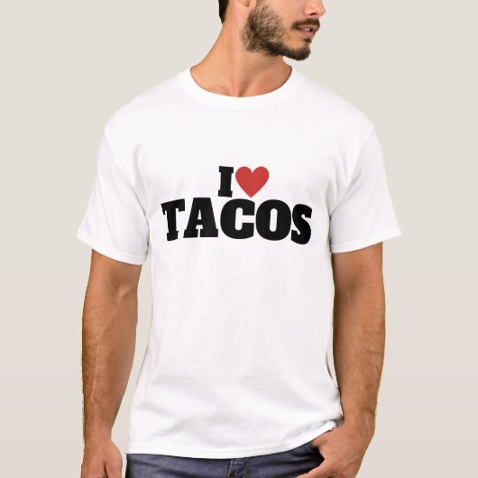 Ik hou van Tacos T-shirt (Voorkant)