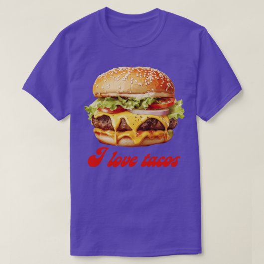 Ik hou van Tacos T-shirt (Design voorkant)