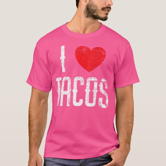 Ik hou van Tacos T-shirt (Voorkant)