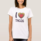 Ik hou van Tacos T-shirt (Voorkant)