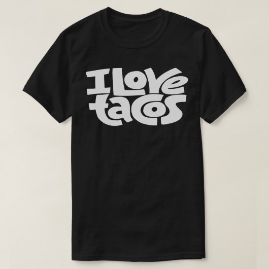 Ik hou van Tacos T-shirt (Design voorkant)